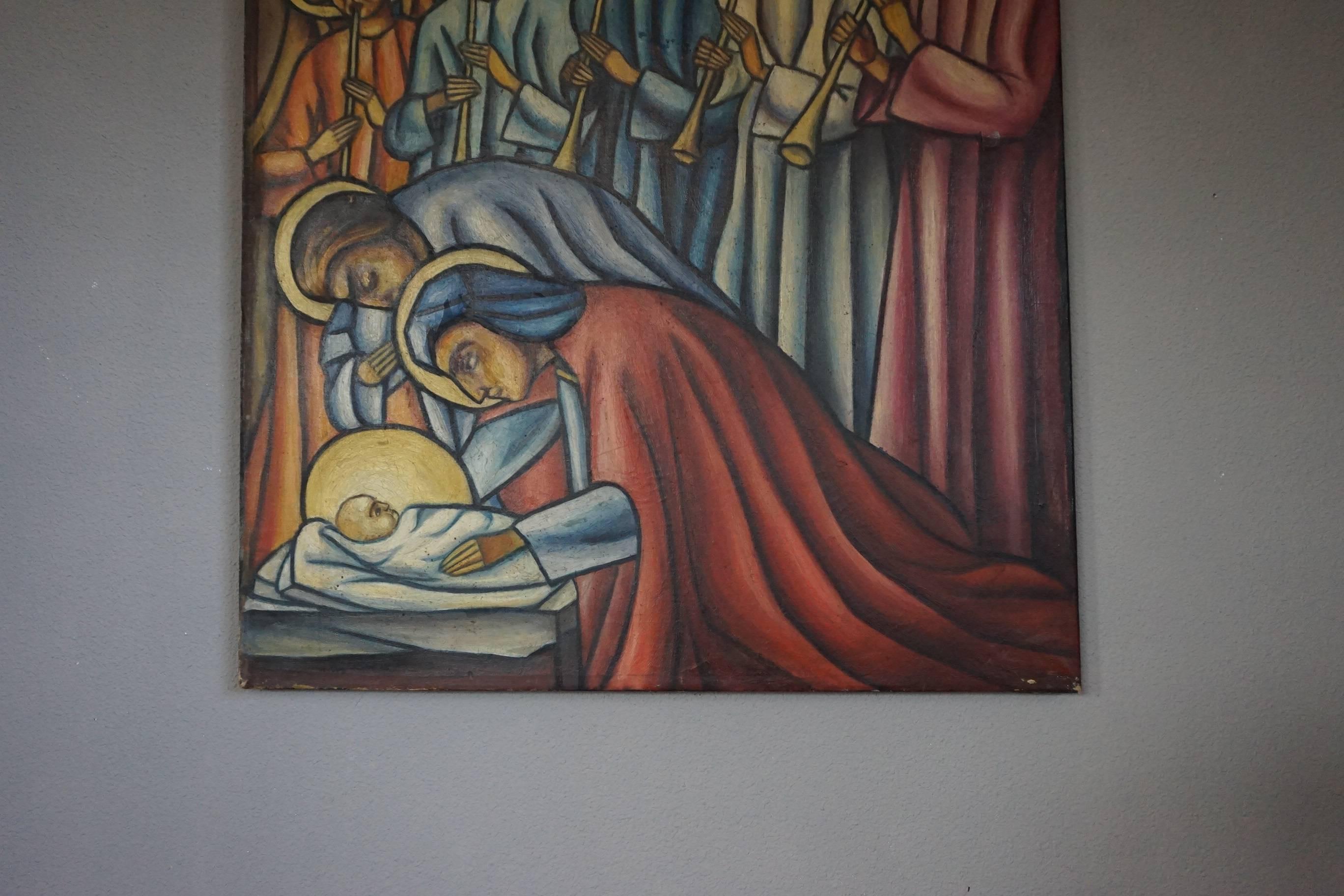 the birth of mary painting