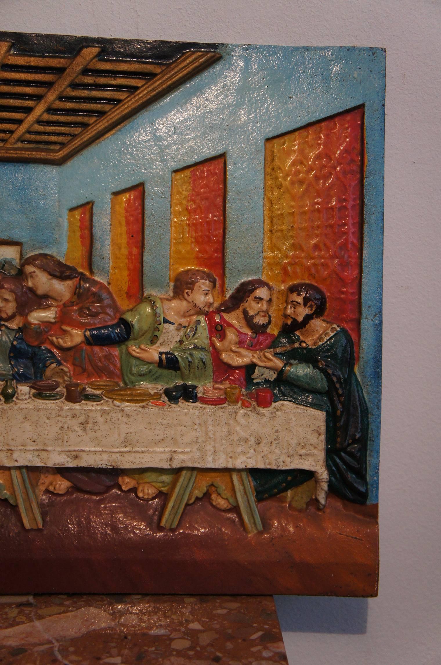 the last supper wall plaque