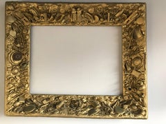 Rare Vintage Gold Colored Collecting Fine Art Mirror or Picture Frame
