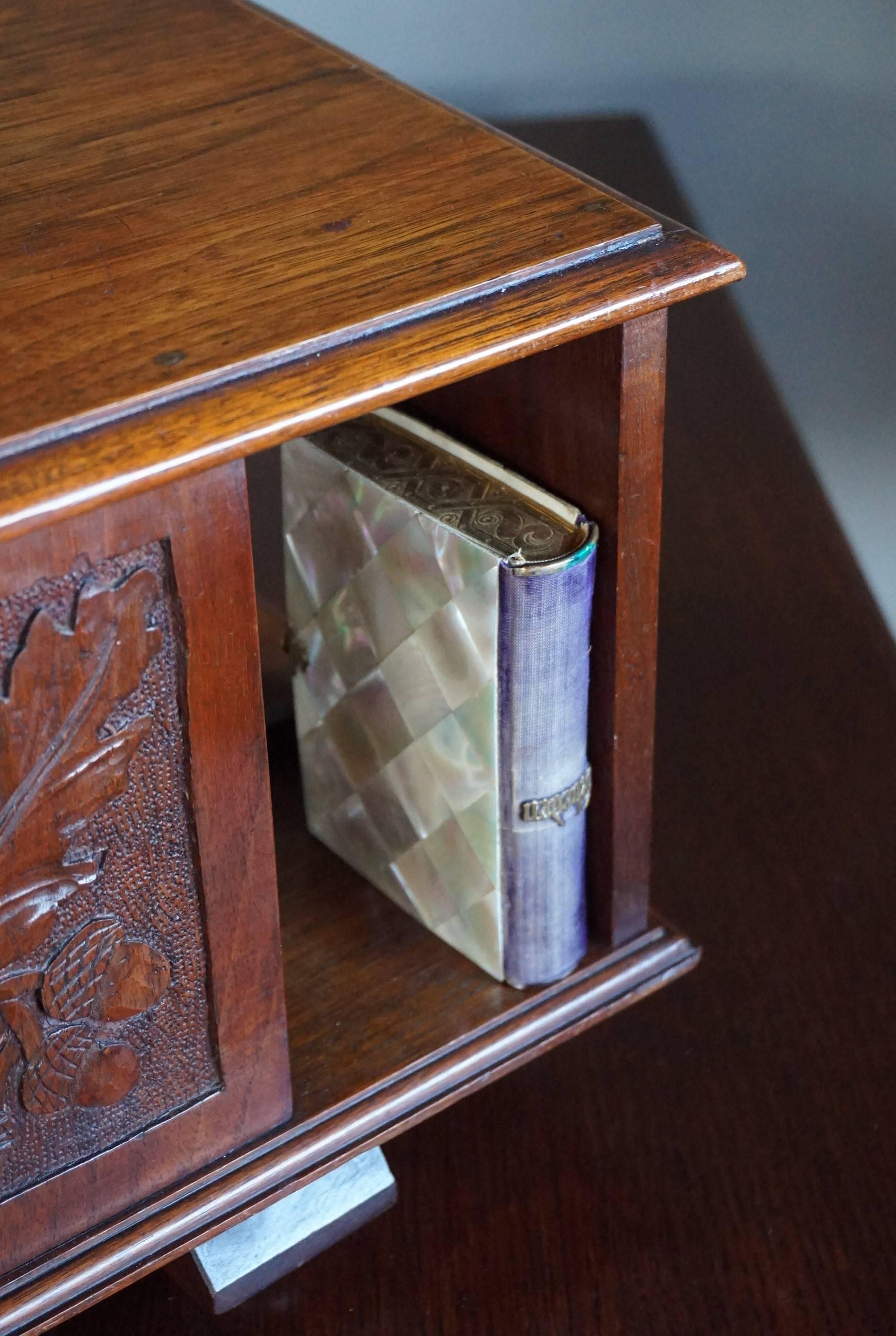 antique revolving bookcase table