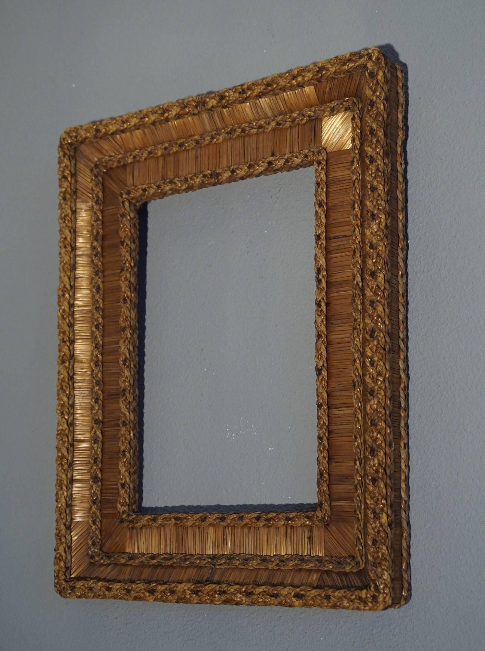 Rare and organically beautiful picture or mirror frame.

This unique picture frame is another one of our wonderful recent finds. For us, this rare and stylish frame ticks all the boxes:
1. because we cannot find another one anywhere on the worldwide