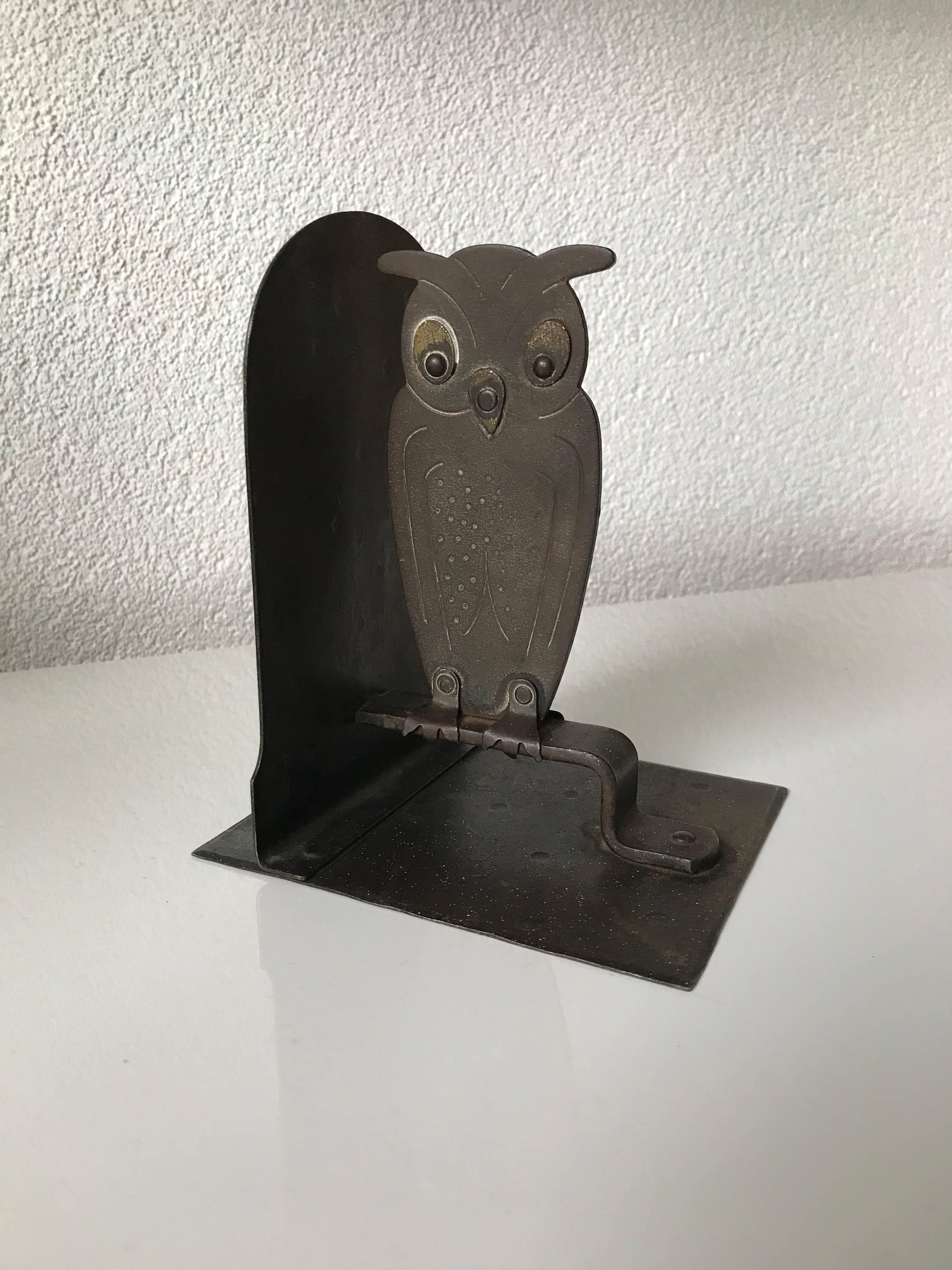 vintage owl bookends