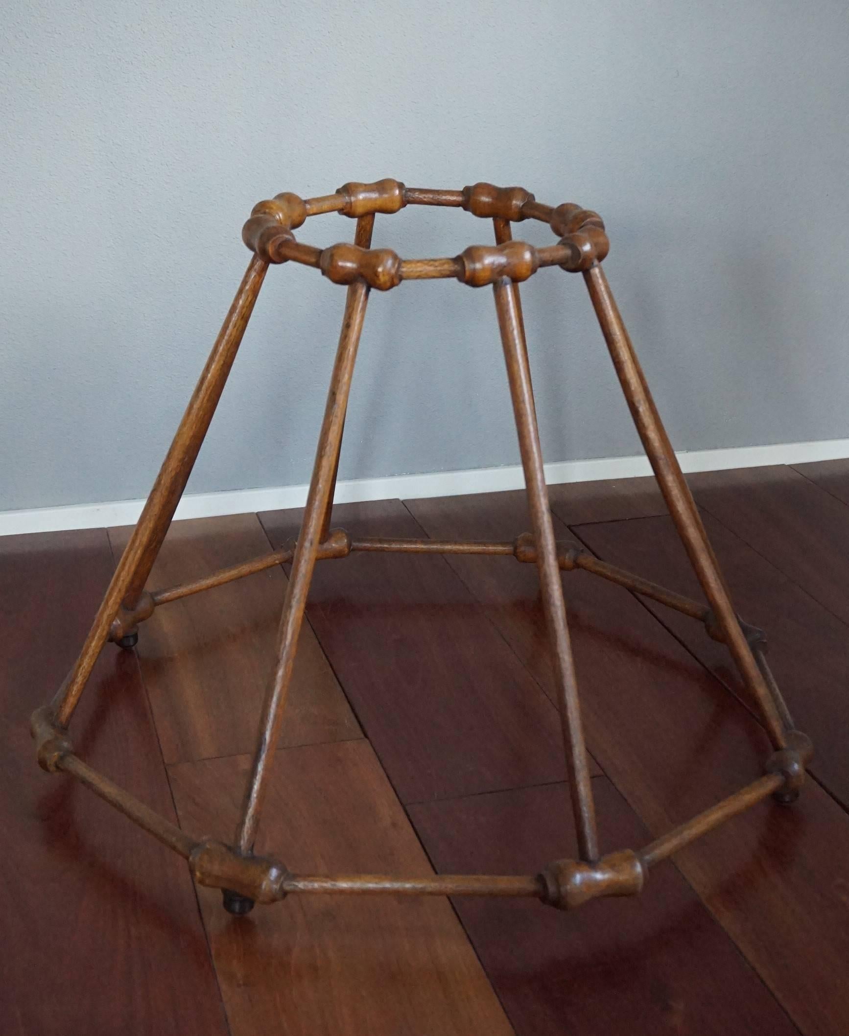 Metal Extremely Rare, Antique and Handcrafted Walker for Teaching Children to Walk For Sale
