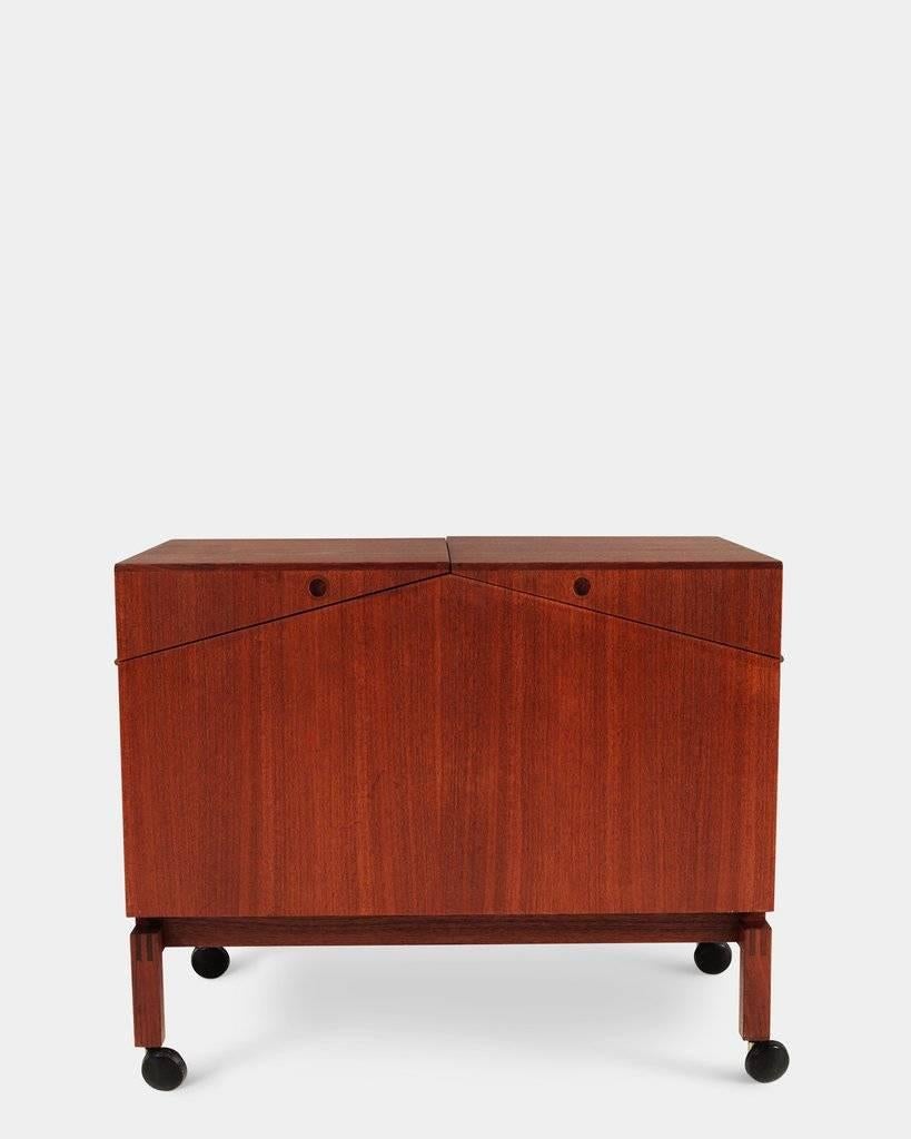 Scandinavian Modern Bar Cabinet by Leif Alring For Sale