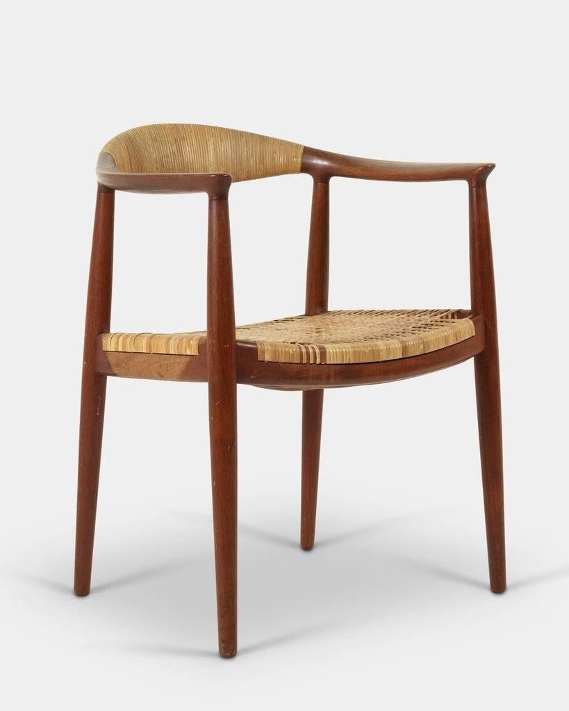 Woven Pair of the Chairs by Hans J. Wegner