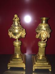 Pair of Cassolettes Louis XVI Ormolu, 18th Century, France