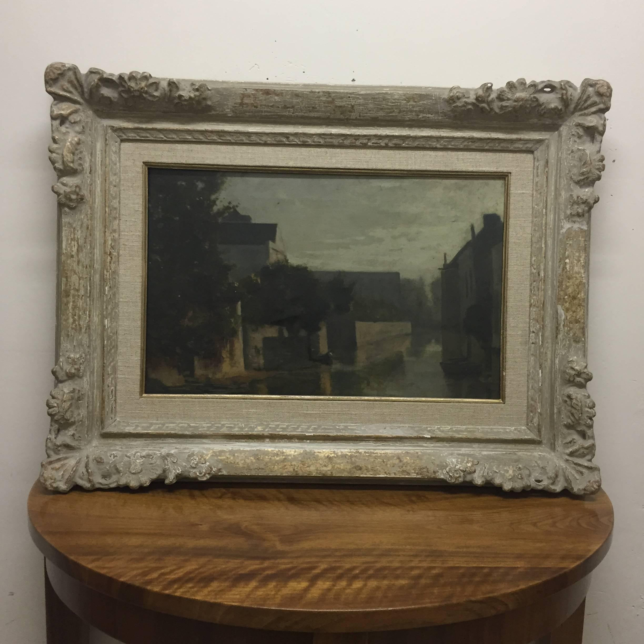 European Painting, Oil on Canvas, Middle of the 19th Century For Sale
