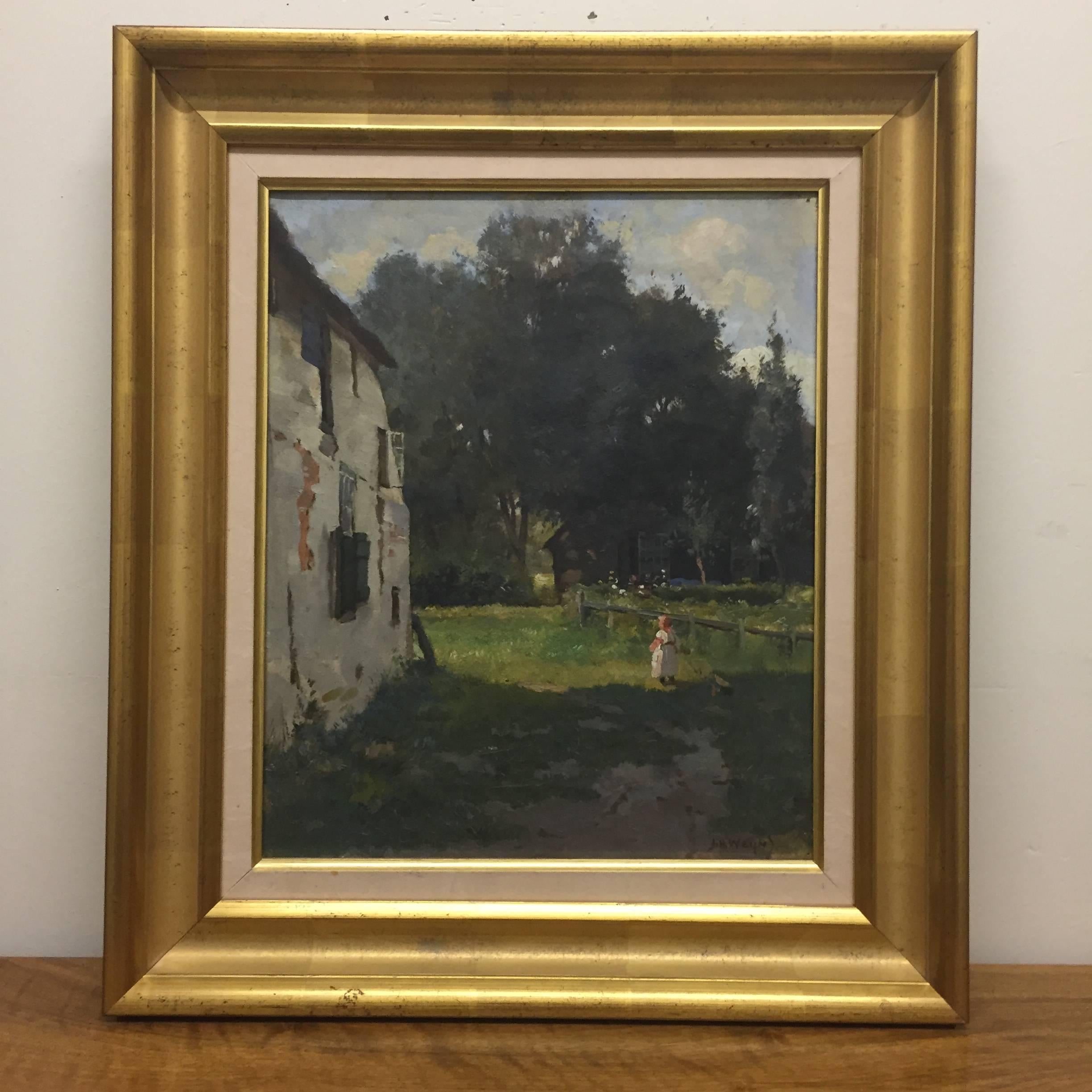 Painting, Oil, Late 19th Century, Country Scene For Sale 1