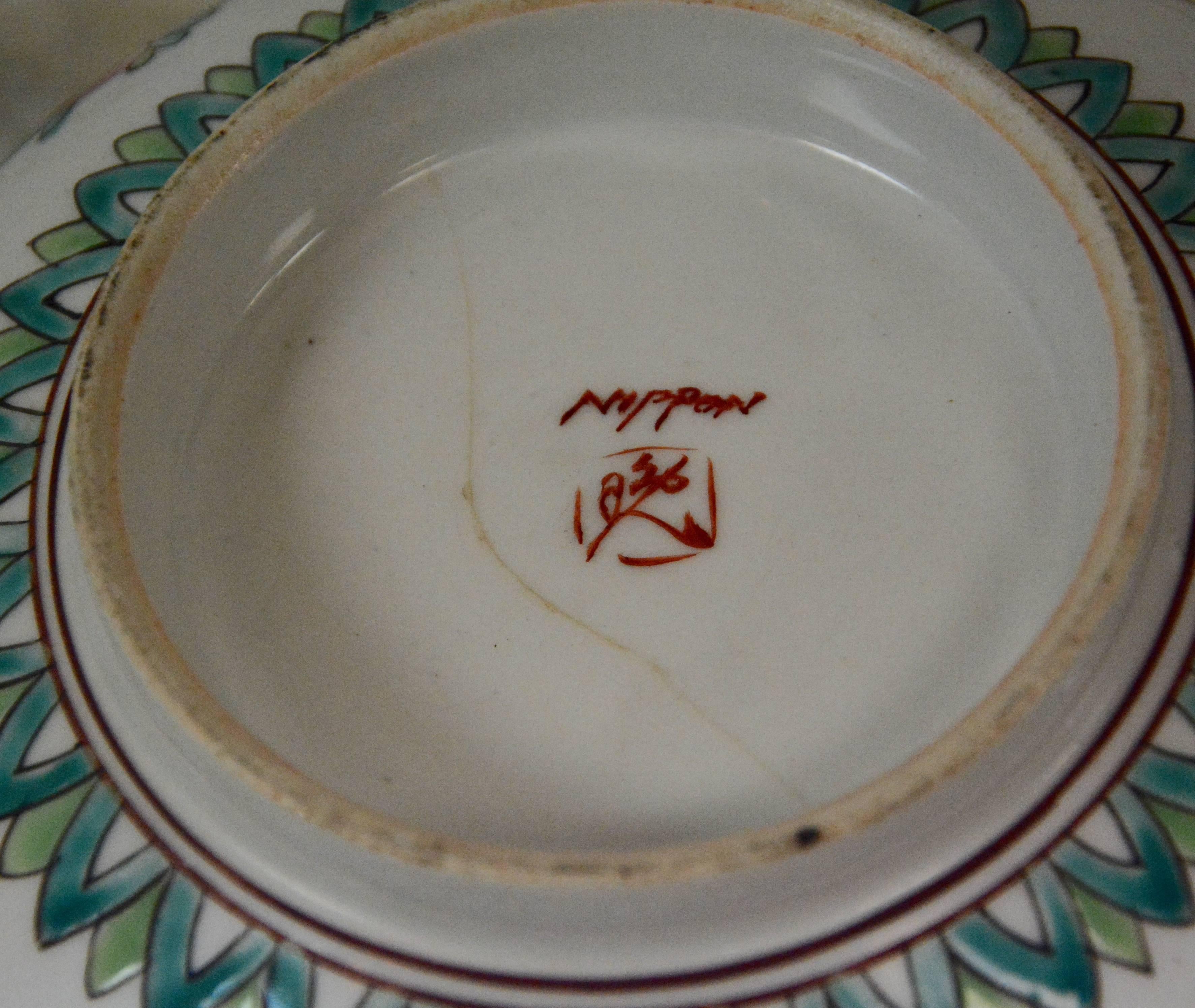 Japanese Nippon Porcelain Asian Bowl For Sale