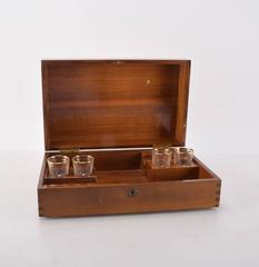 Inlaid Personal Liquor Cabinet with Music Box