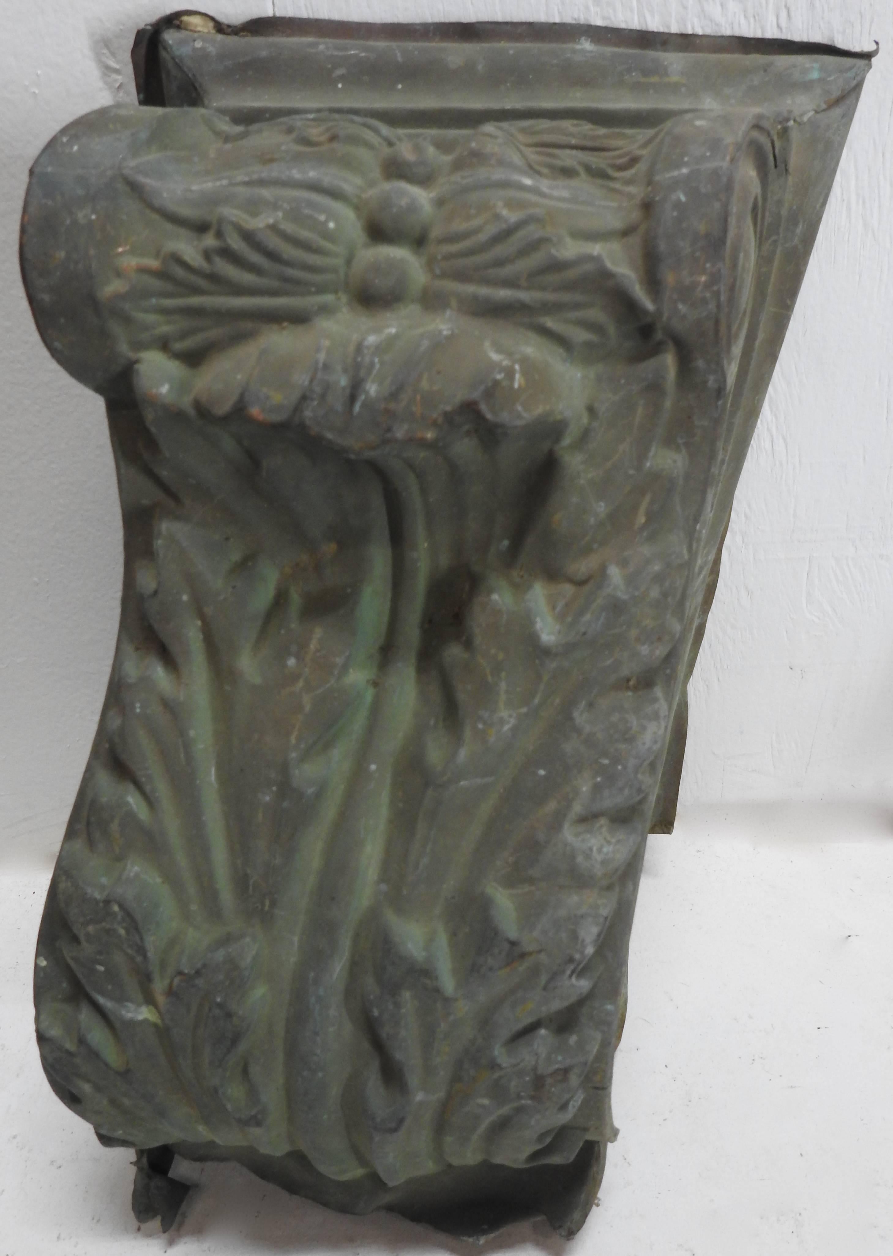 Early 19th Century French Copper Corbels For Sale 1