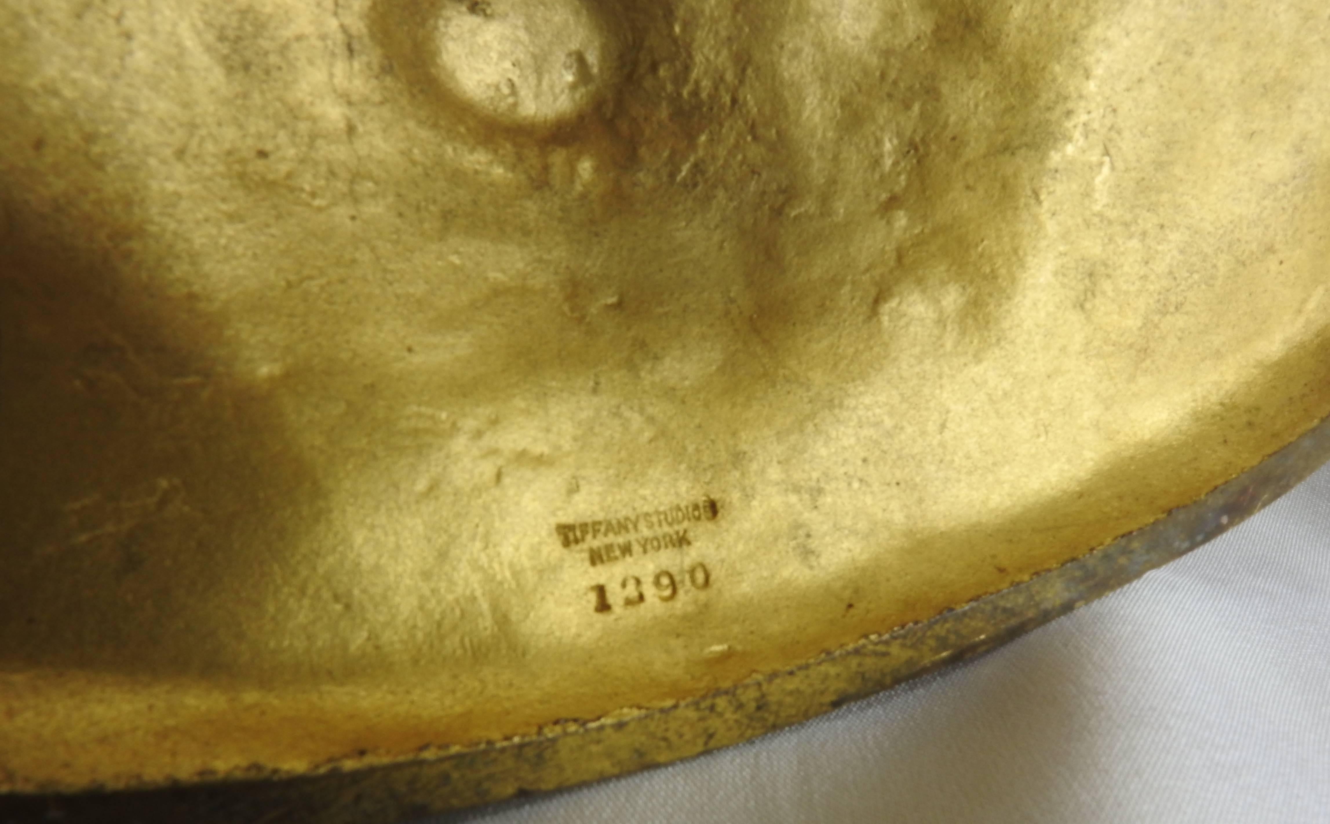 20th Century Tiffany Gilt Bronze Six-Arm Candelabra For Sale