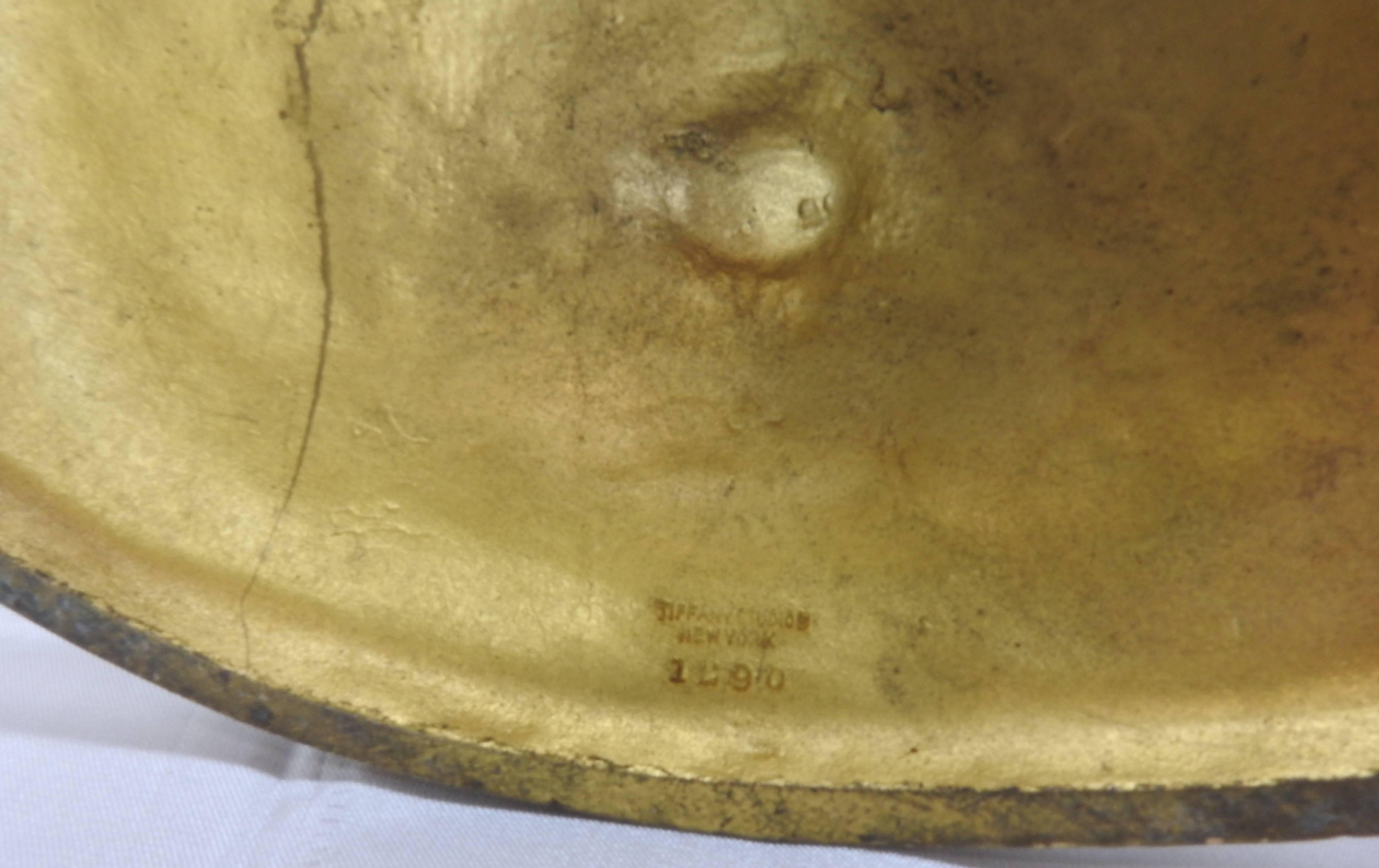 Gold Tiffany Gilt Bronze Six-Arm Candelabra For Sale