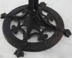 Wrought Iron Plant Stand with Rings Victorian, Late 19th Century