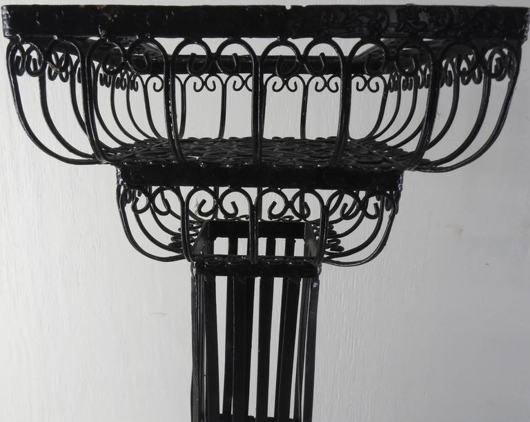 Pair of Victorian Metal Plant Stands For Sale at 1stdibs