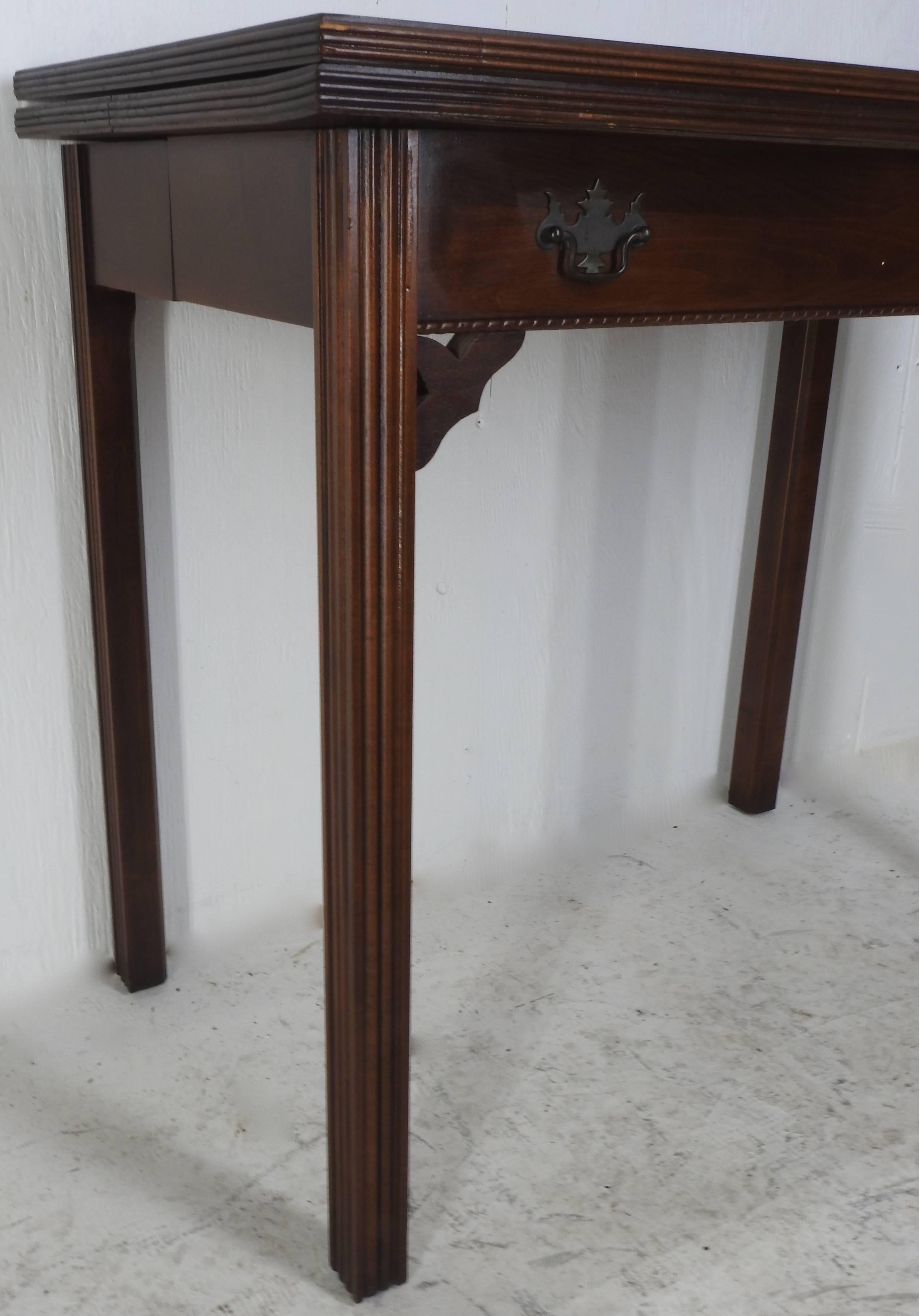 American Chinese Chippendale Style Game Table For Sale 1