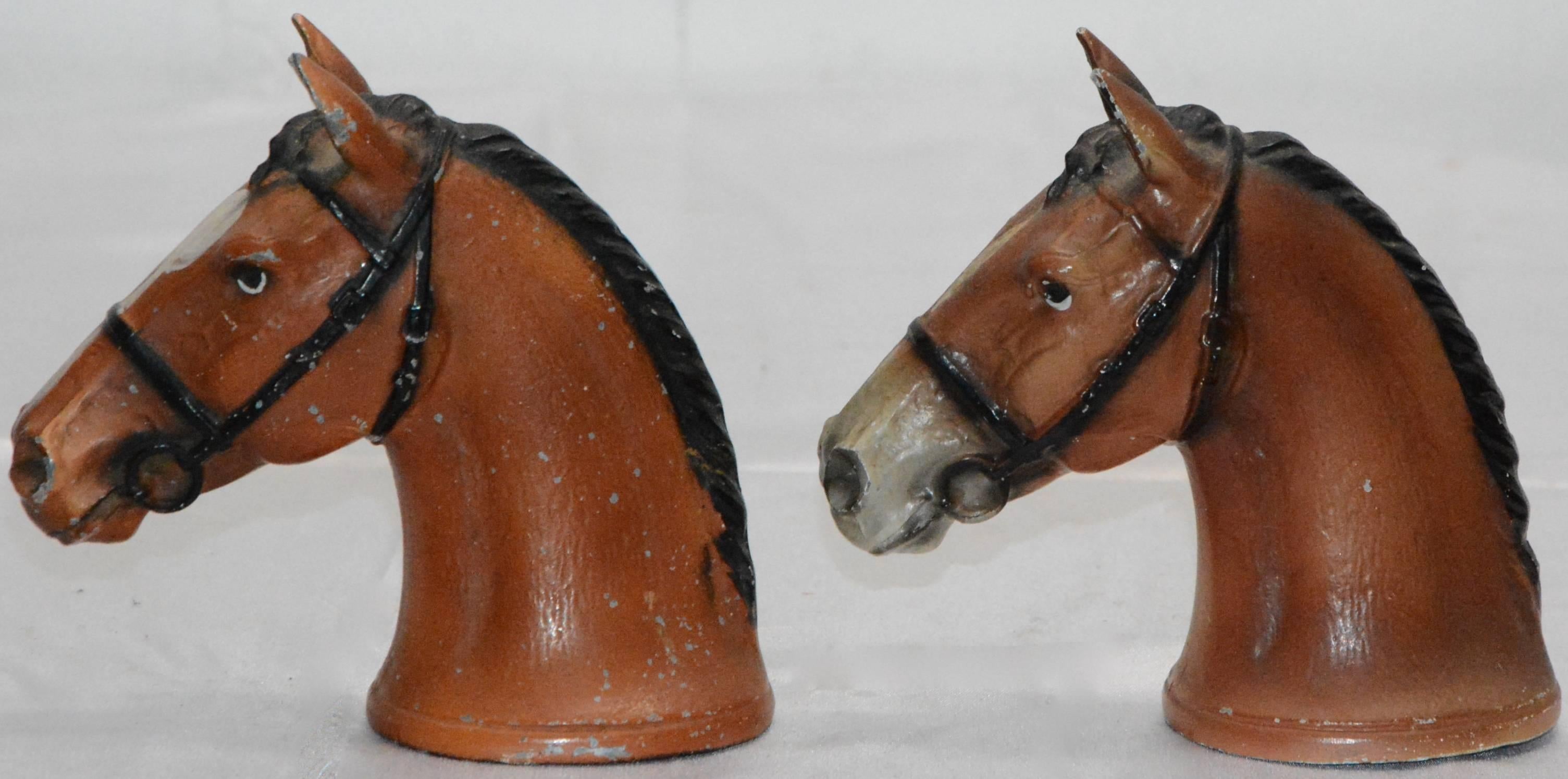 Mid-Century Modern Cast Iron Horse Bottle Openers Pair, by Rubal For Sale