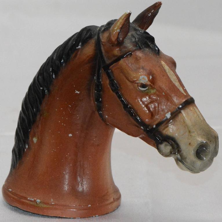 Pair of Rubal Cast Iron Horse Bottle Openers For Sale at 1stdibs