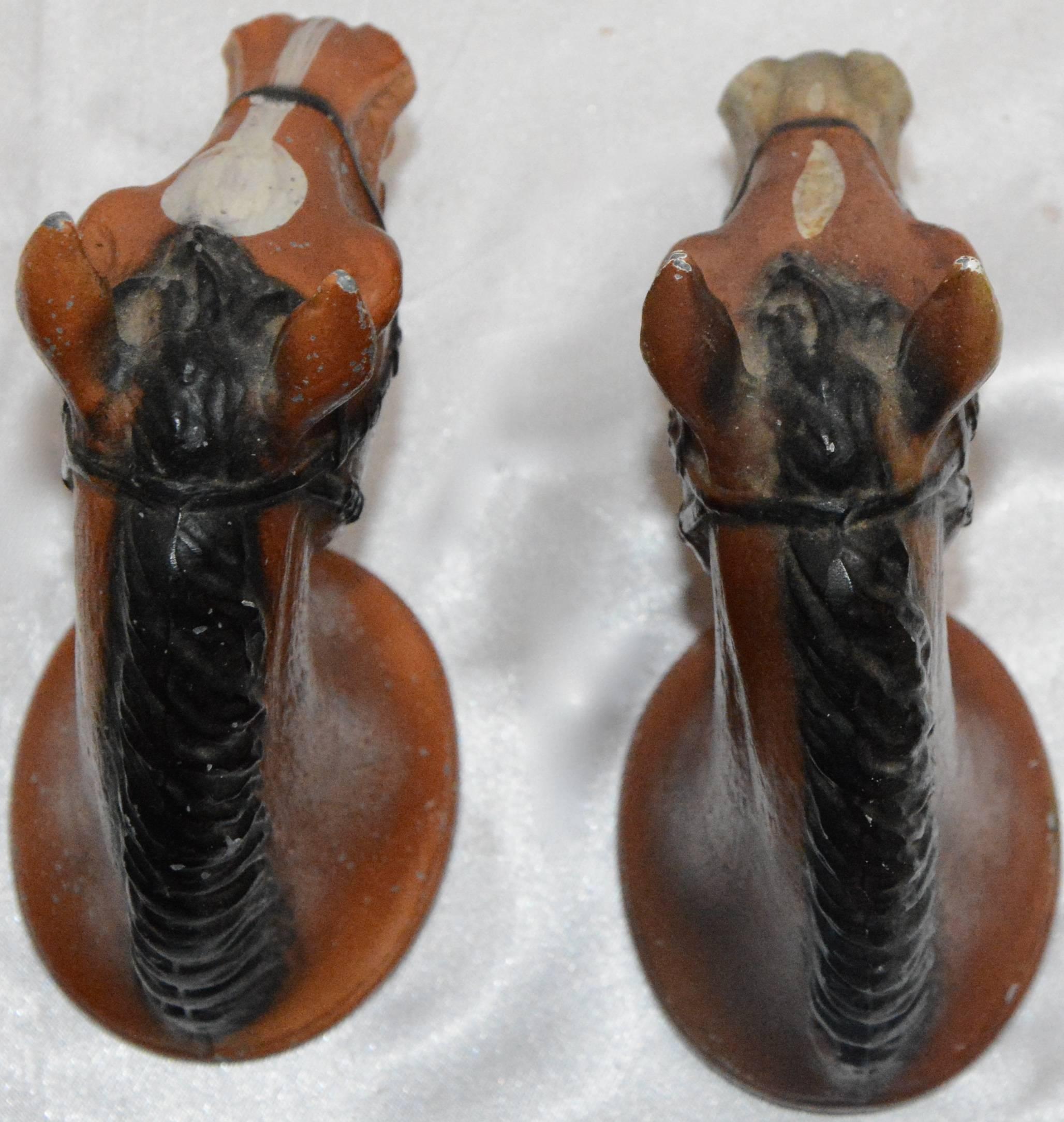 Cast Iron Horse Bottle Openers Pair, by Rubal For Sale 2