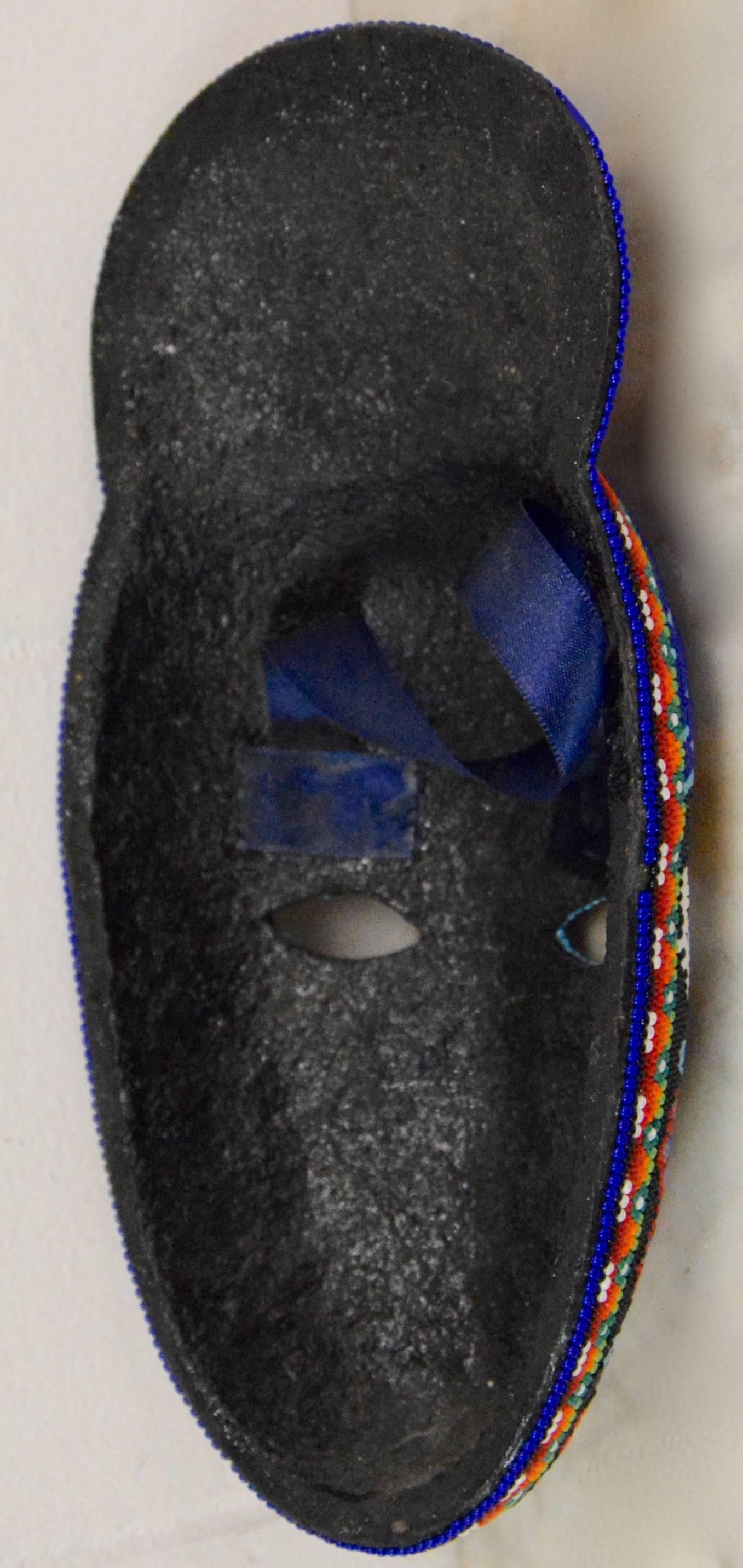 Mexican Huichol Hand Beaded Folk Art Mask 2