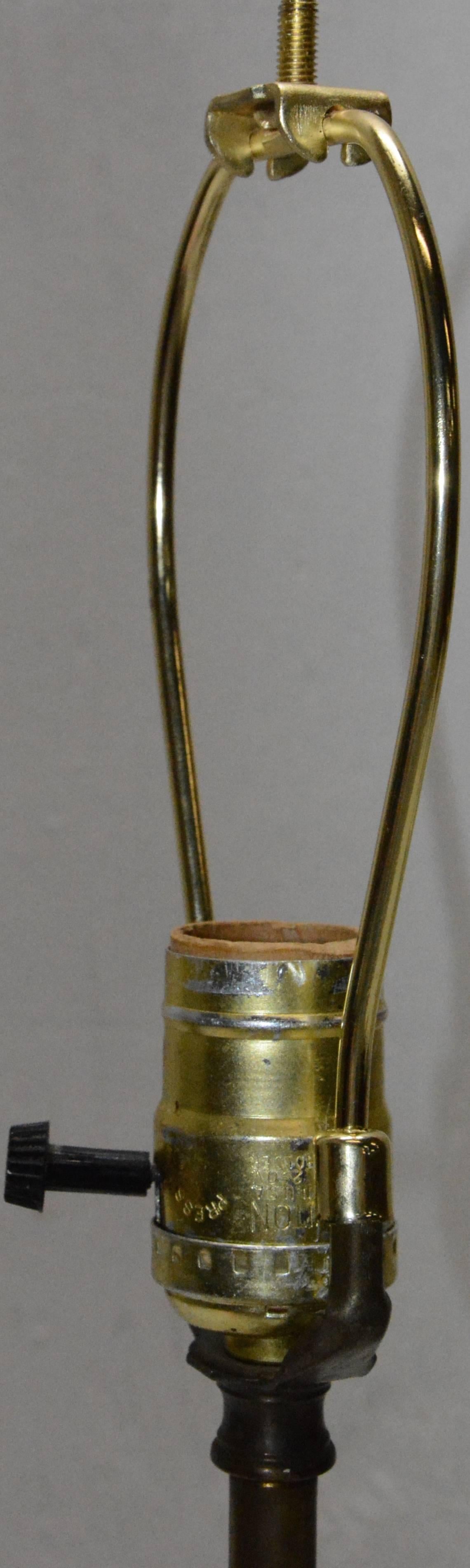 vintage copper horse lamp