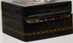 Hand Painted Artist Signed Wooden Russian Lacquered Box