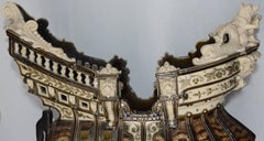 Majolica Ship Surrounded by Animals, Late 19th Century