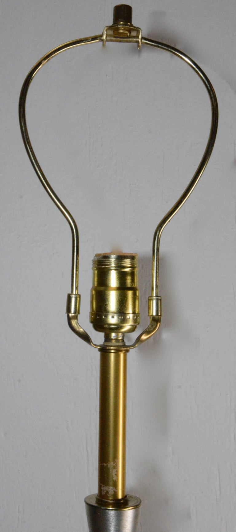 Danish Modern Wood and Metal Table Lamp by Woolums Mfg For ...