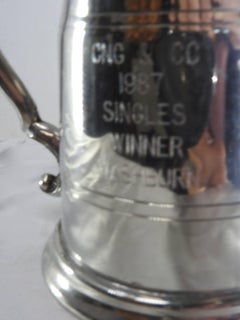Sheffield England Classic Engraved Pewter Tankard