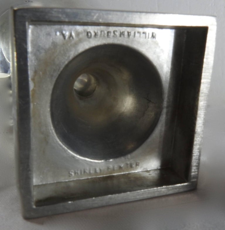 Williamsburg Shirley Pewter Pair of Goblets For Sale at 1stdibs