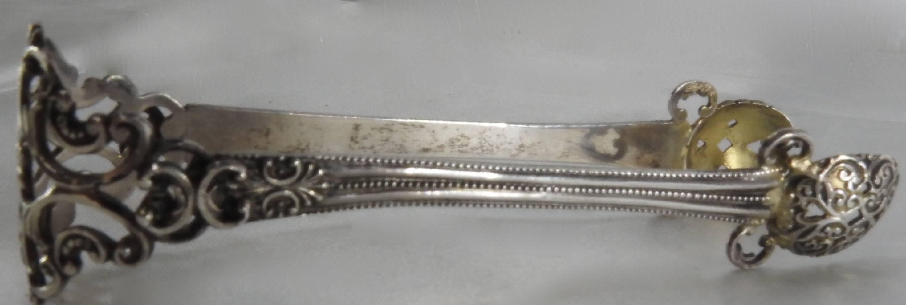 American Empire Sterling Silver Sugar Tongs For Sale