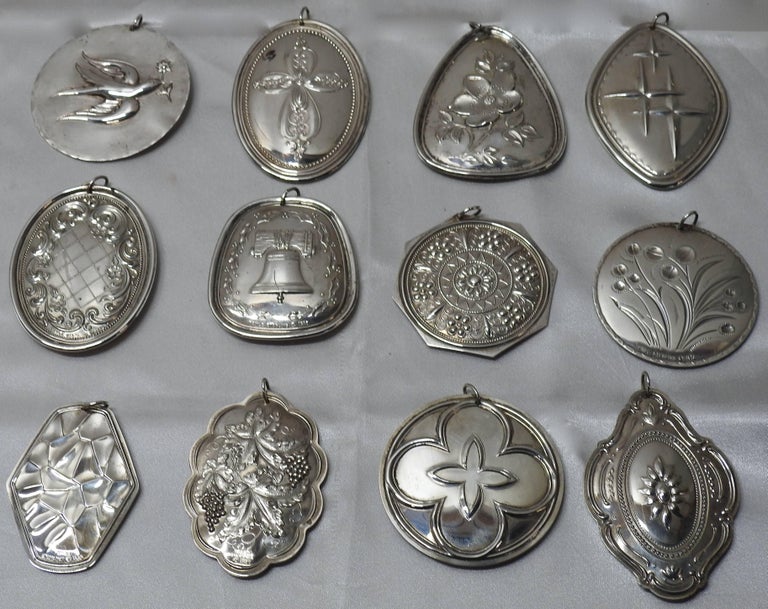 Towle Sterling Silver 12 Days of Christmas Ornaments For Sale at 1stdibs
