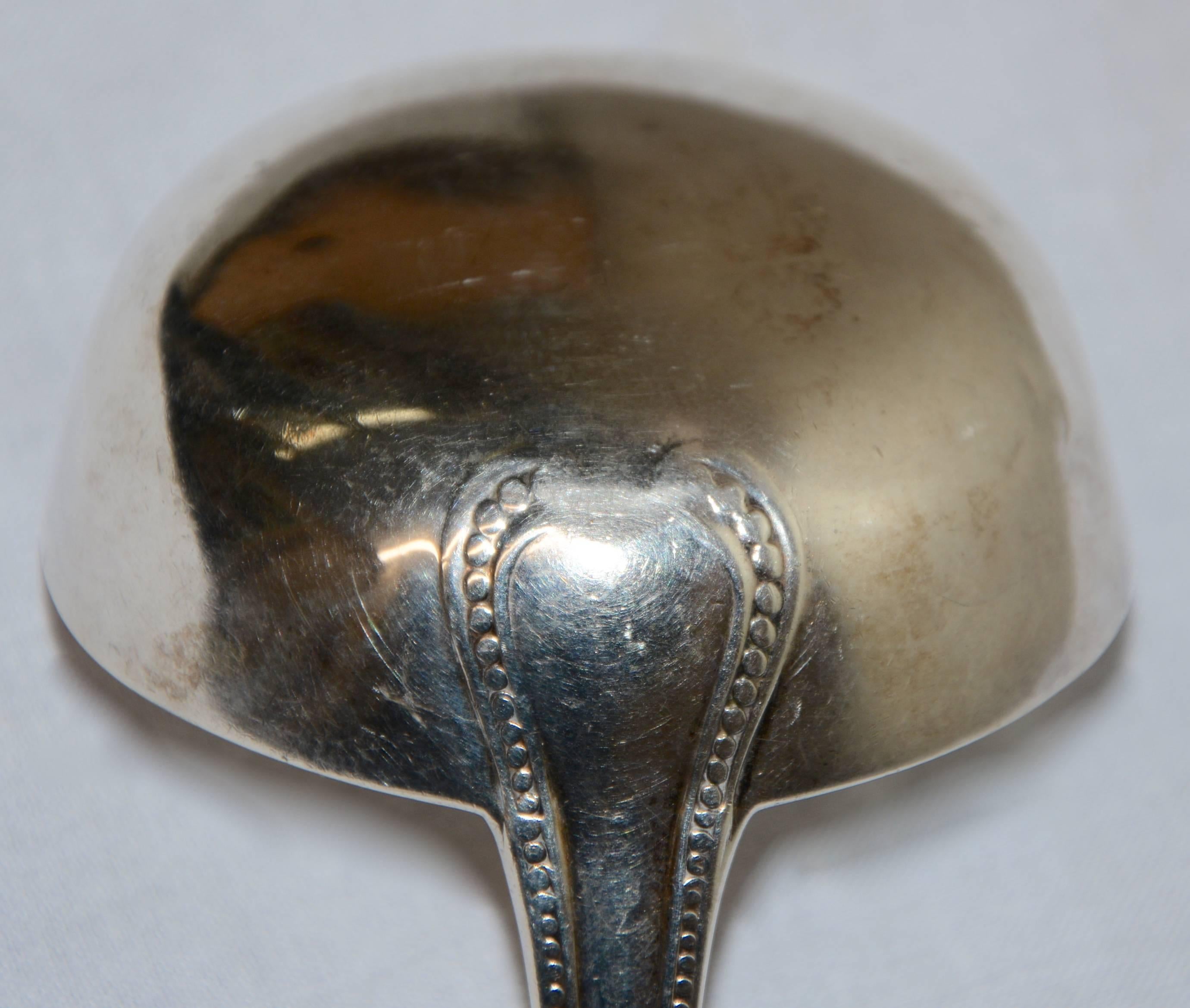 American Sterling Silver Ladle New Orleans Hyde Goodrich, Mid-19th Century For Sale