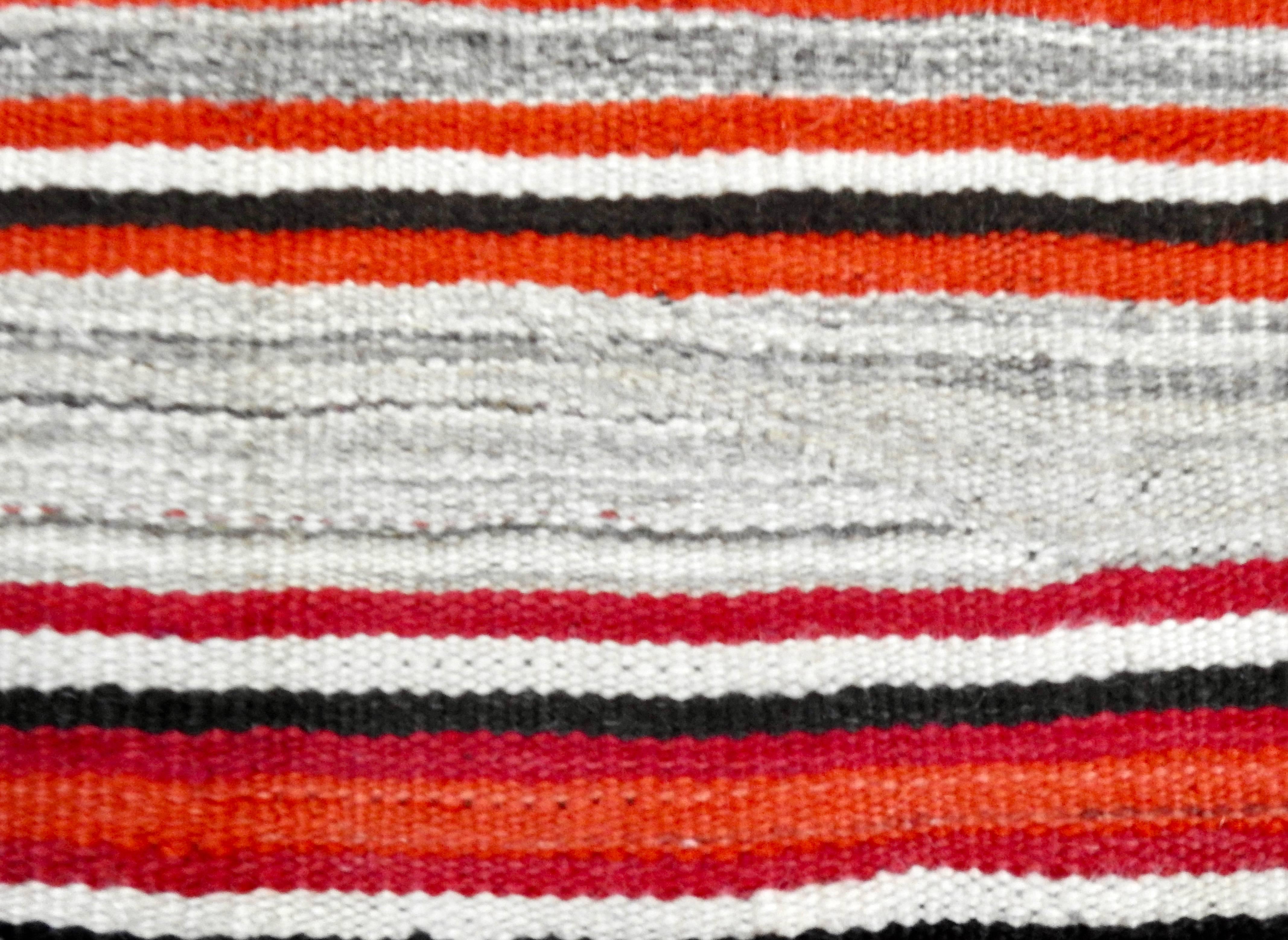 Wool Navajo Handwoven Transitional Area Rug, circa 1890s For Sale