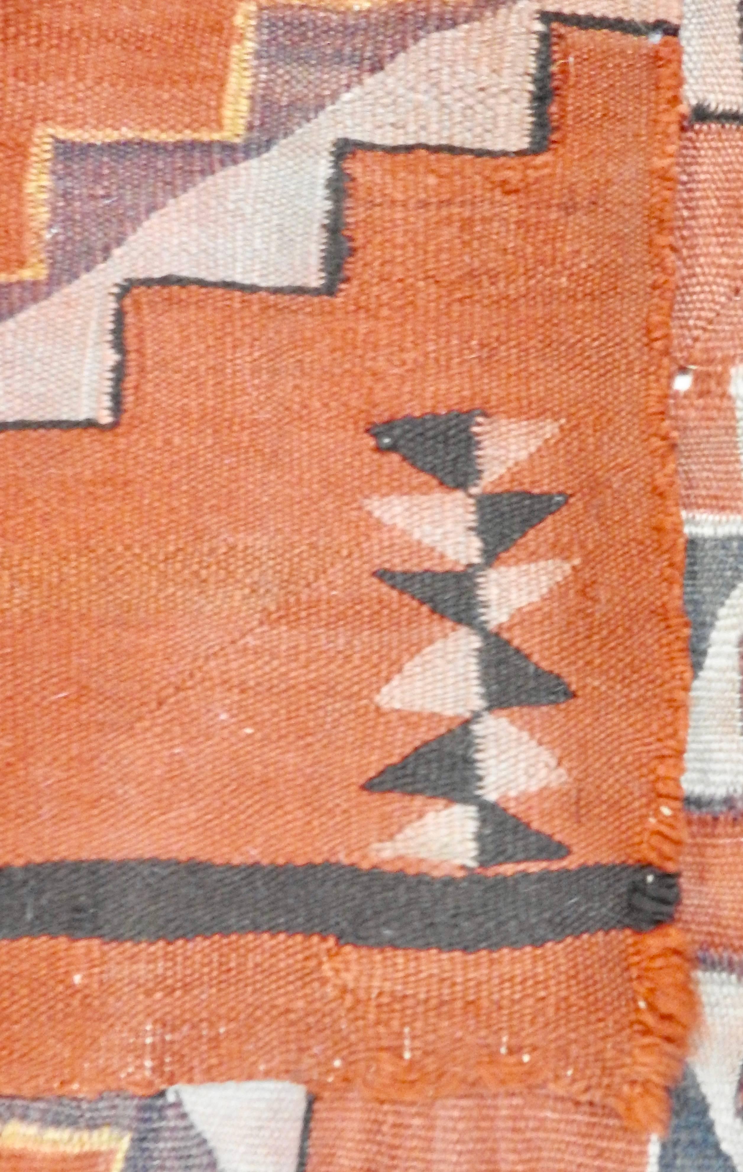 Navajo Handwoven Transitional Textile, Early 20th Century For Sale 1
