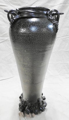 Robert Carlson Salt Water Glaze Vase or Umbrella Stand