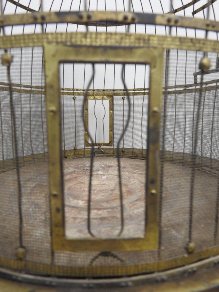 Hendryx Art Deco Brass Bird Cage at 1stDibs how to date hendryx bird