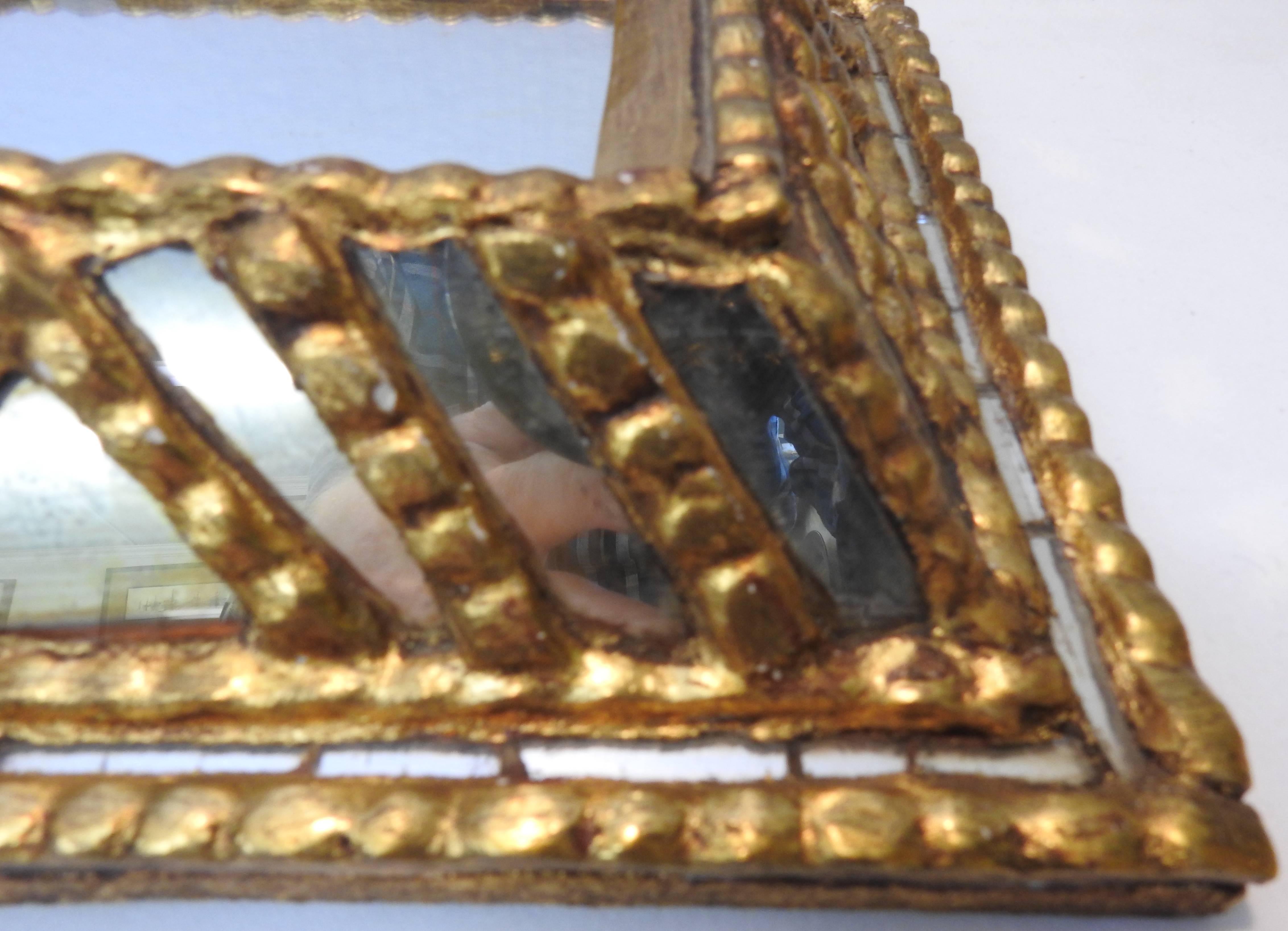 20th Century Italian Mirror with Gilt Midcentury For Sale