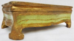 Italian Footed Florentine Box, Midcentury