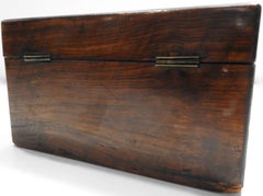English Tunbridge Walnut Tea Caddy, 19th Century