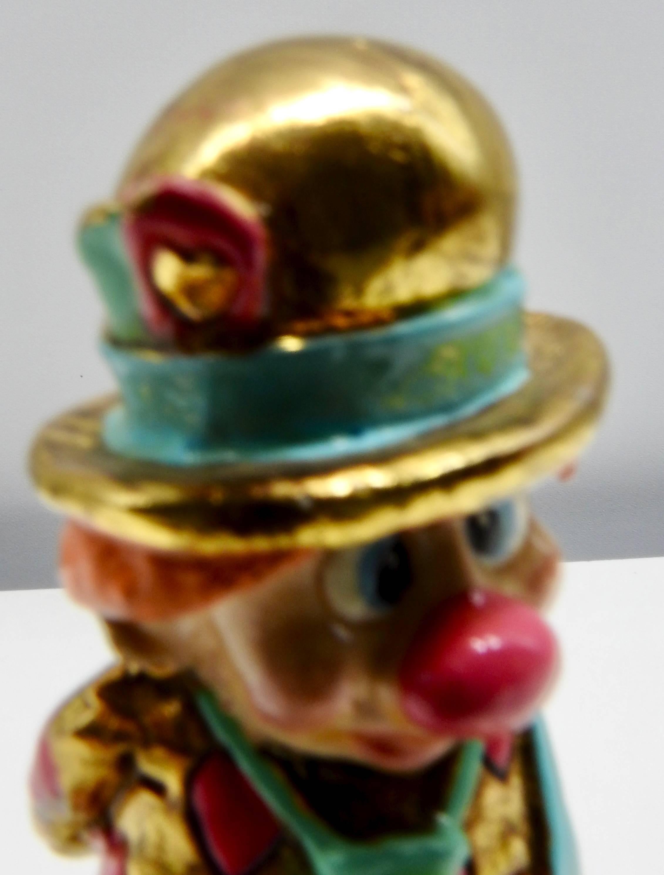 Cast Valentines Clown by Ron Lee, 1990