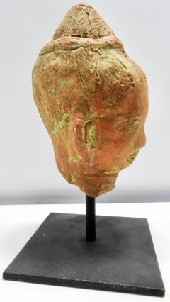 Terracotta Sculpture of Head, Thailand
