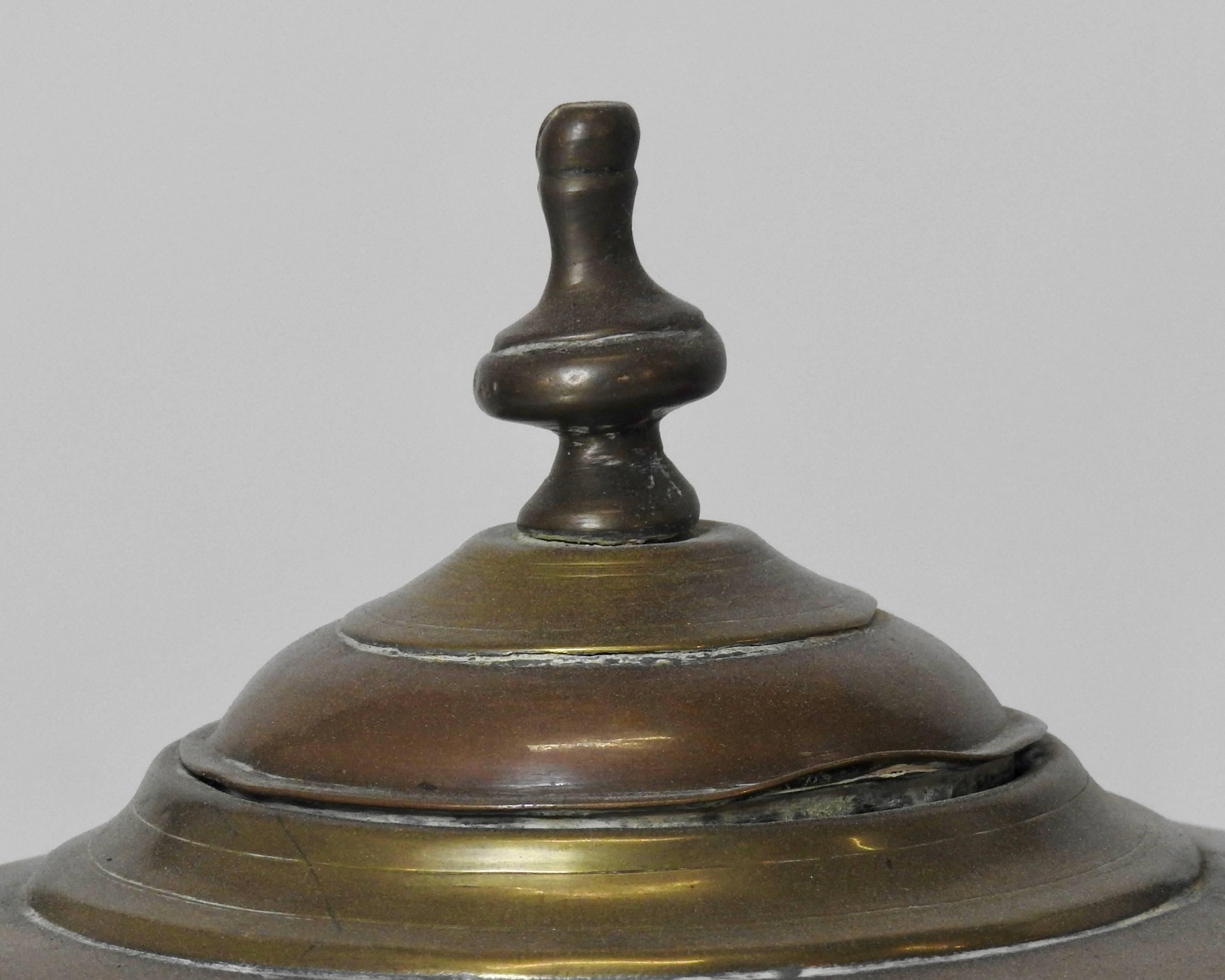 19th Century Copper and Brass Water Pot 1