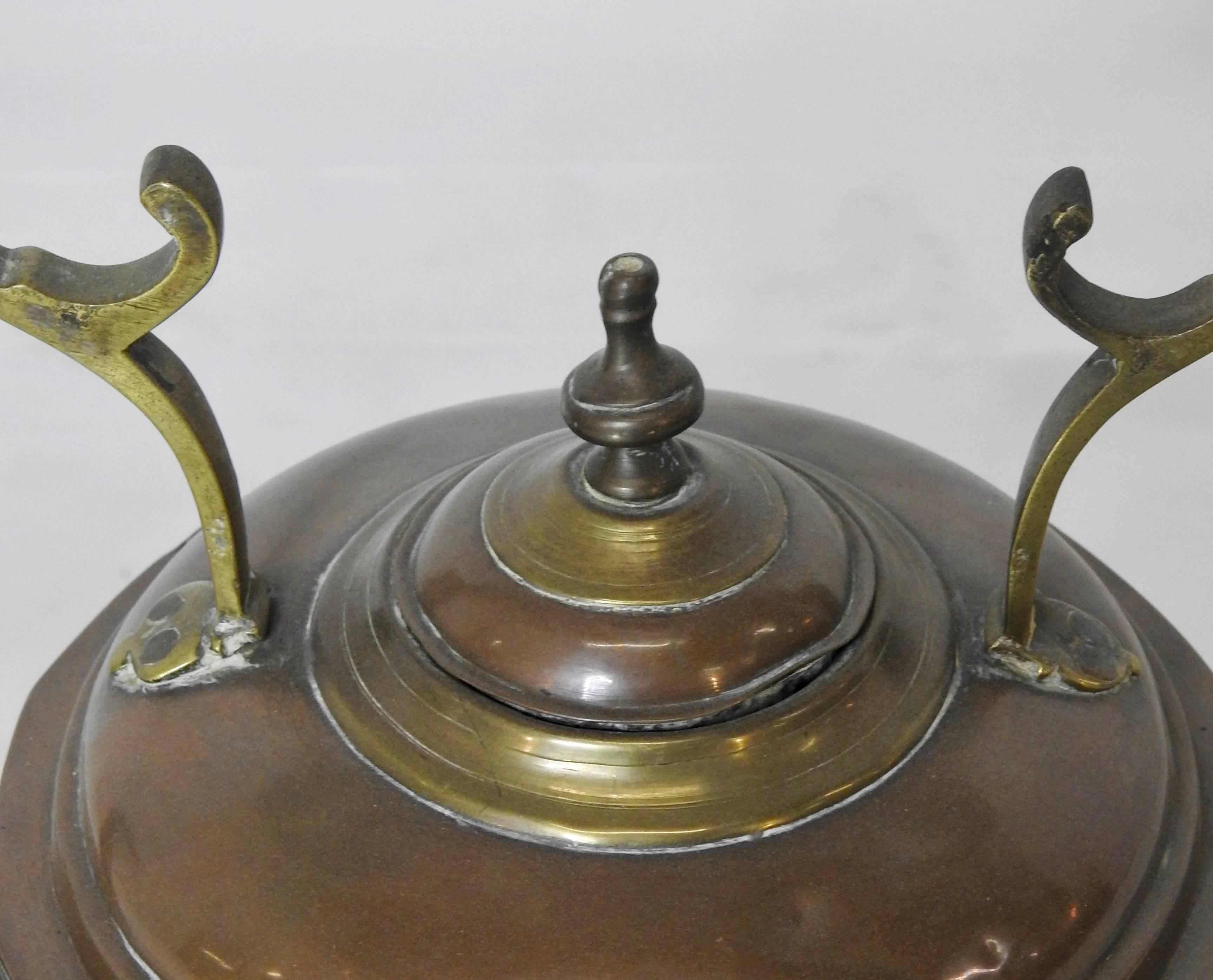 19th Century Copper and Brass Water Pot 2
