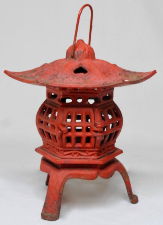 Vintage Cast Iron Pagoda Hanging Lantern at 1stDibs vintage cast iron pagoda lantern, cast