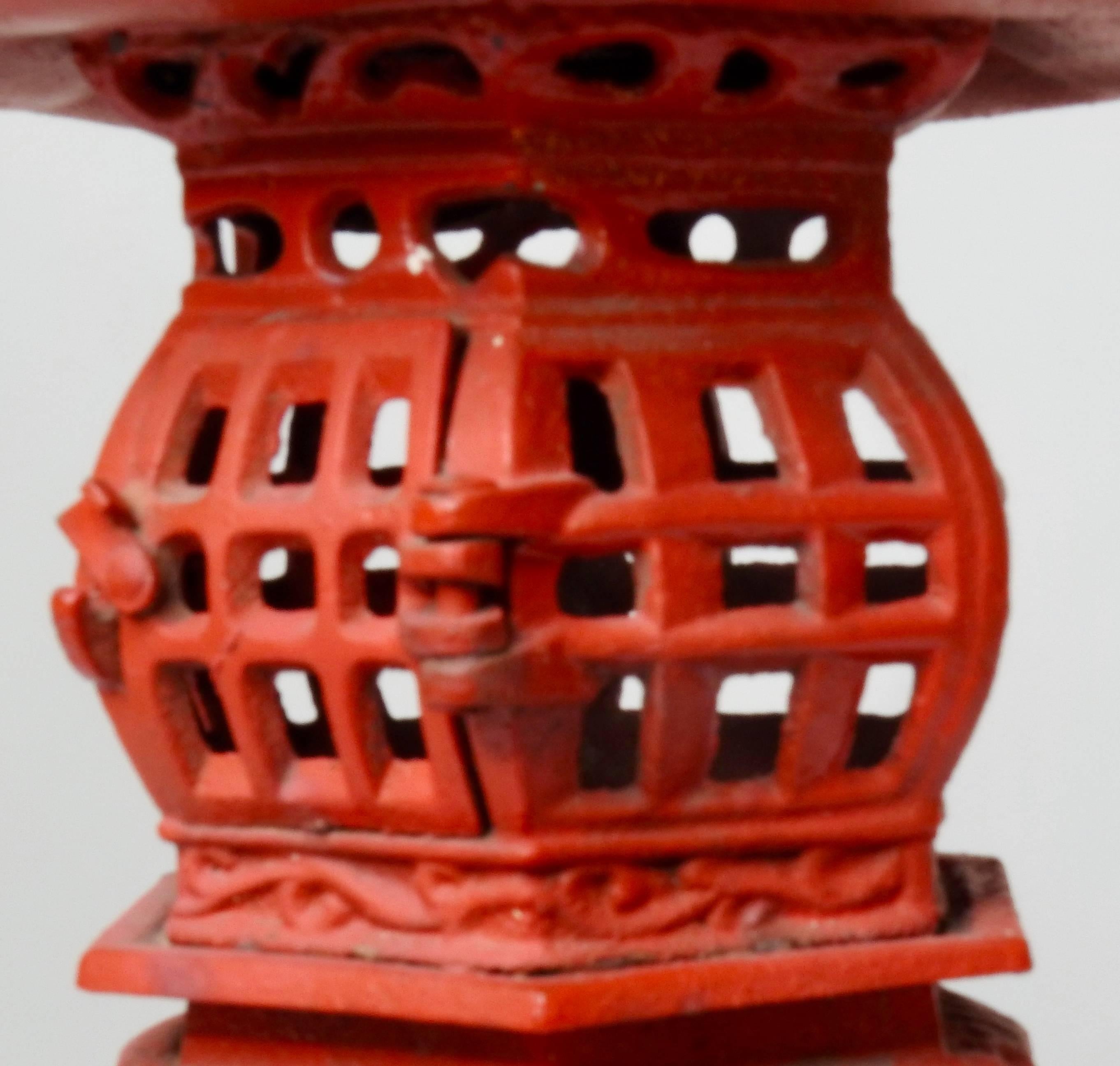 antique cast iron lantern