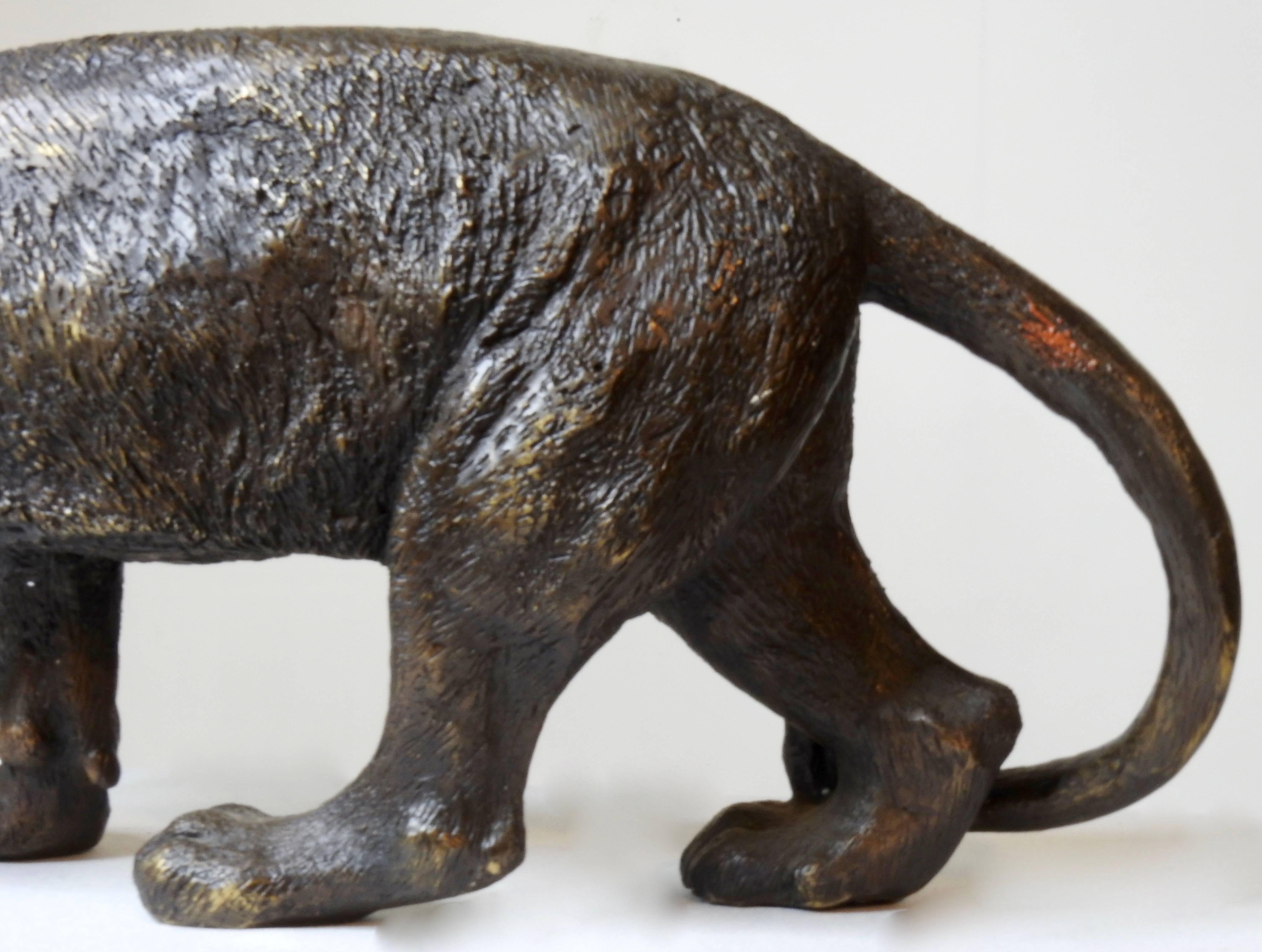 Bronze Tiger Cast, 20th Century In Good Condition For Sale In Cookeville, TN