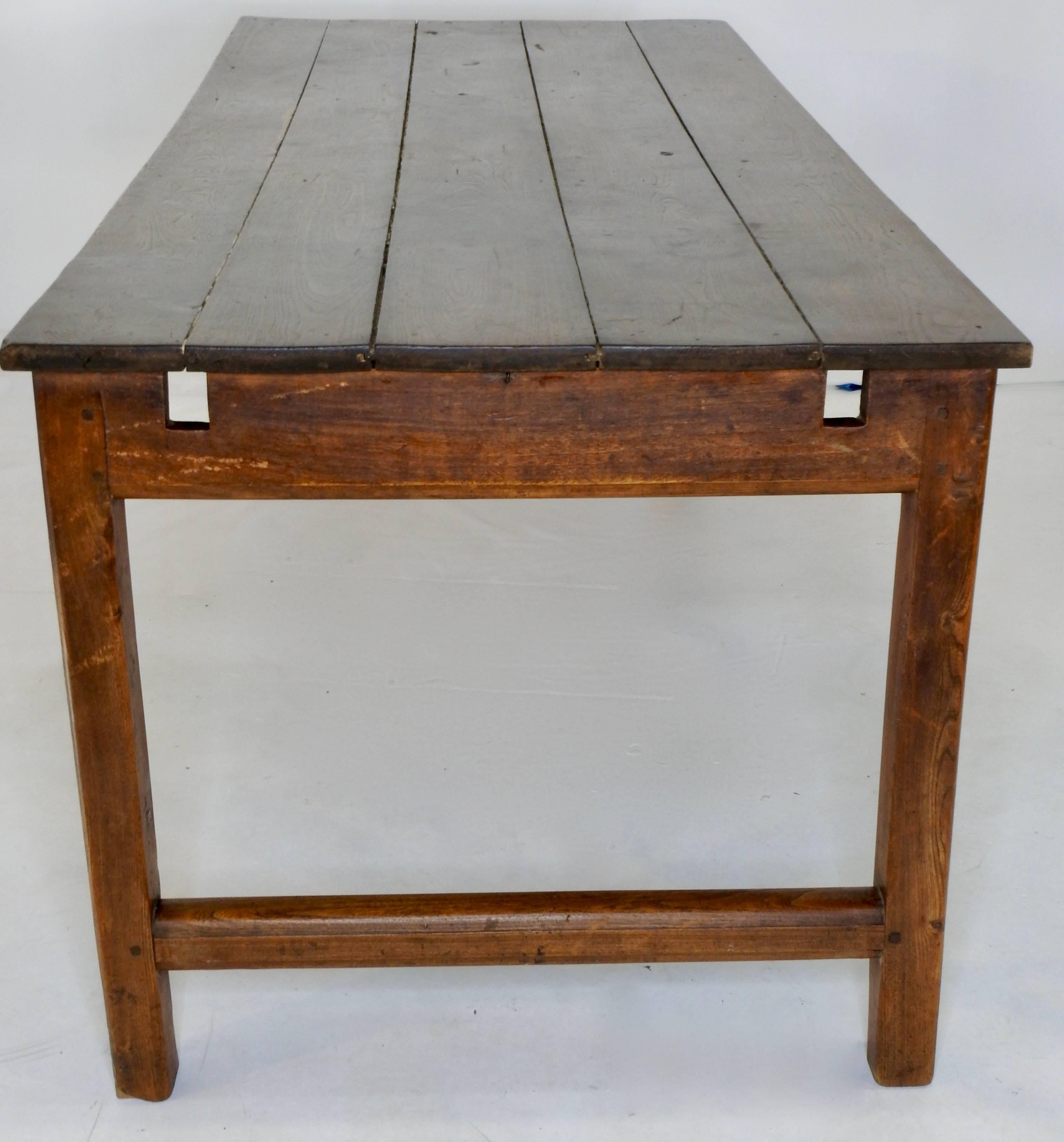 Iron 19th Century Country French Working Farm Table