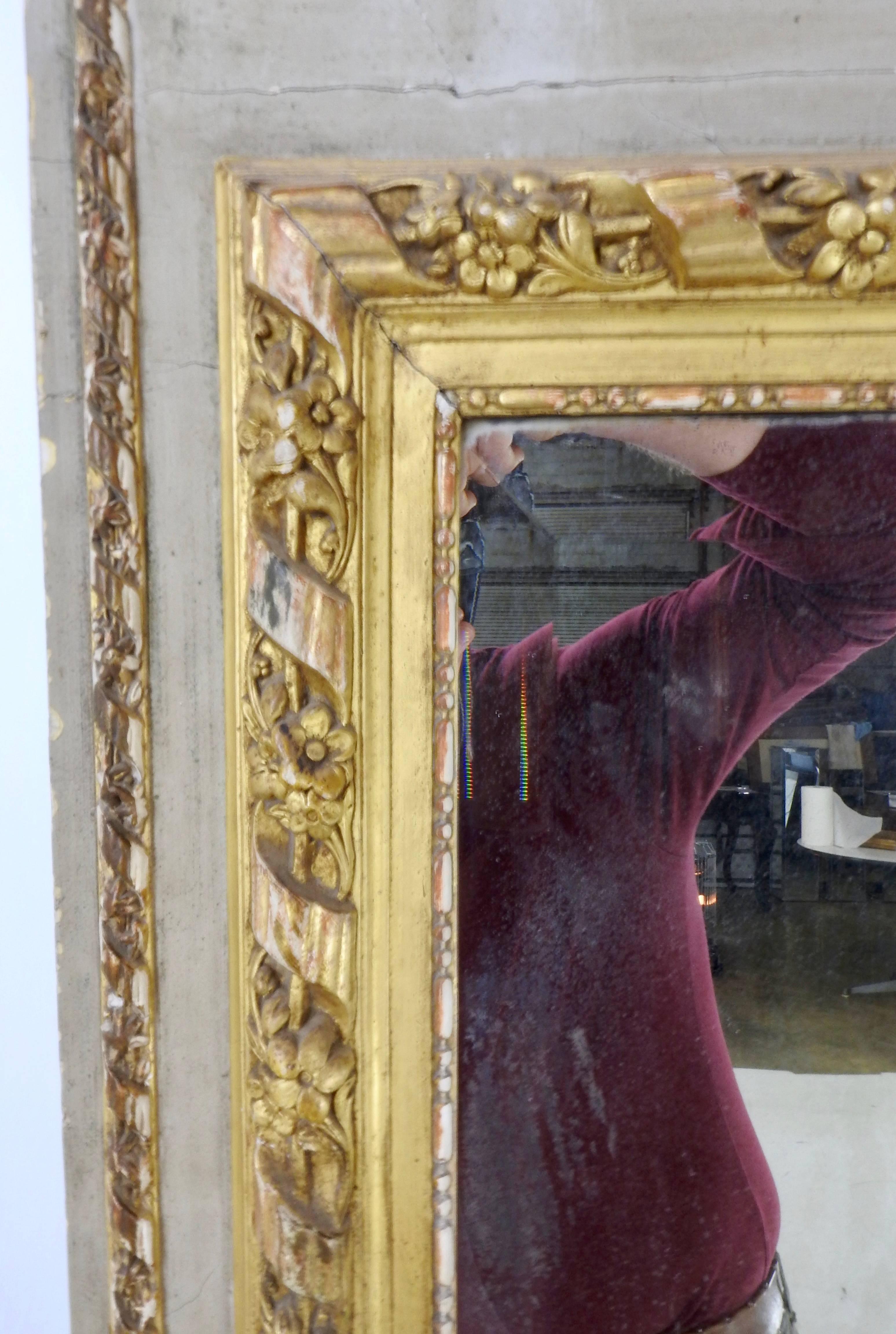 19th Century, French Trumeau Mirror 2