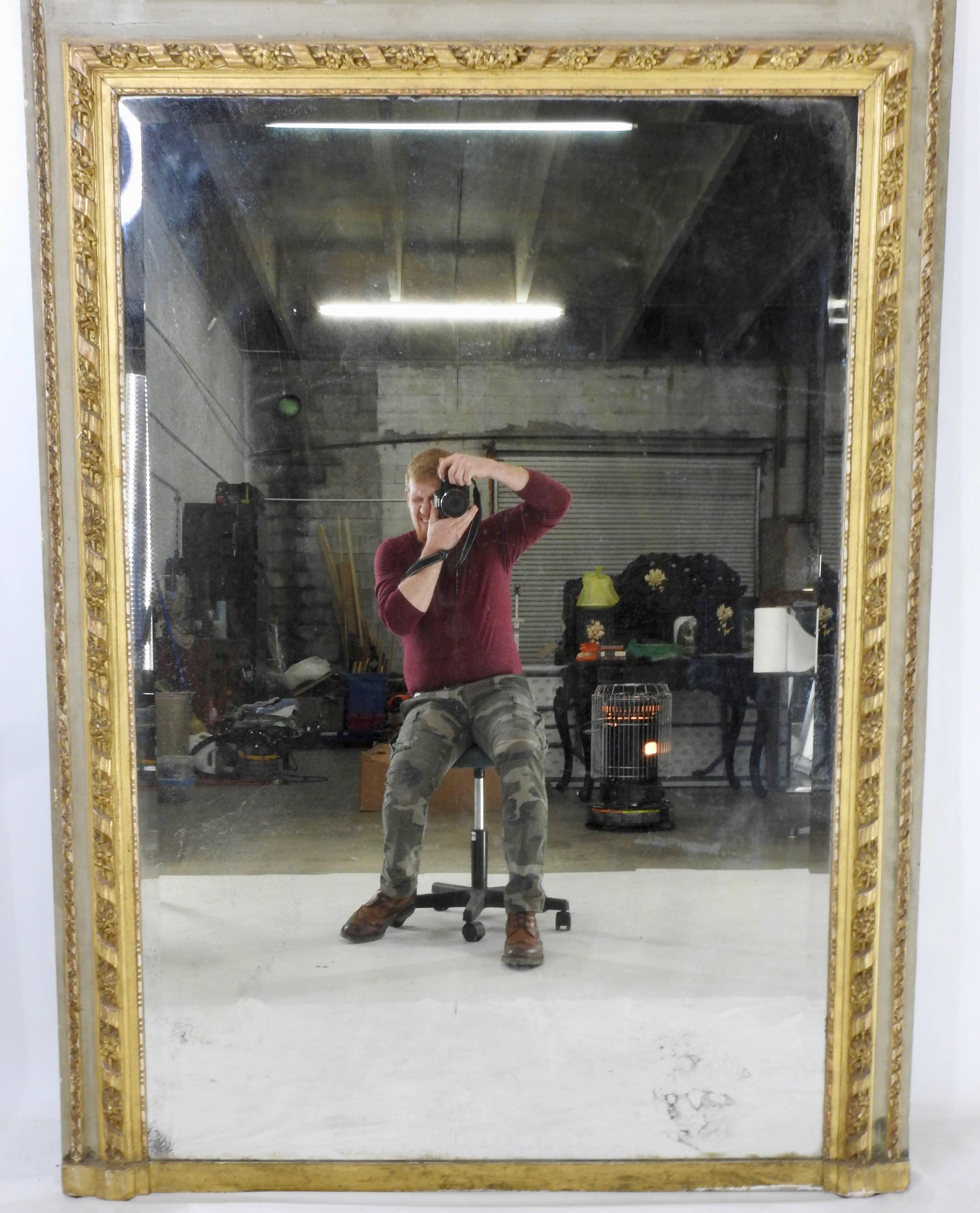 19th Century, French Trumeau Mirror 4